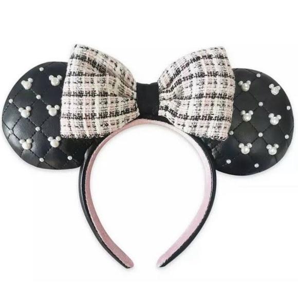 Disney Accessories - Minnie Mouse Tweed & Pearl Ears